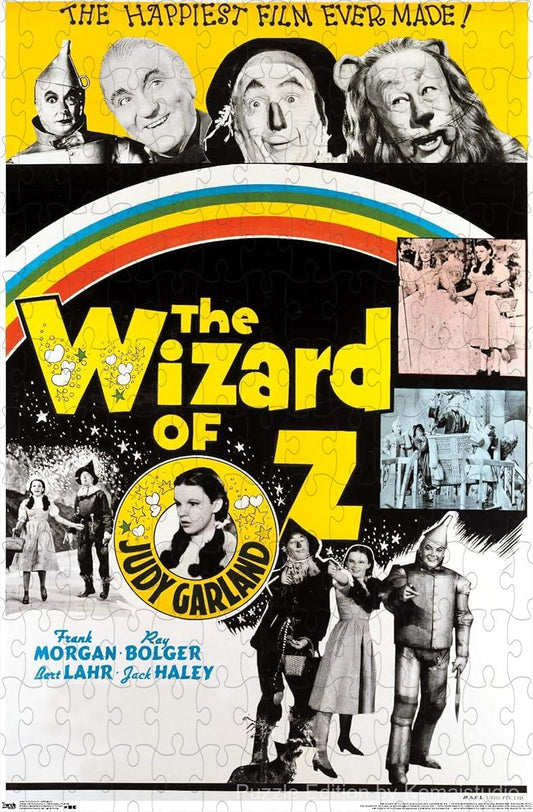 A magical puzzle capturing The Wizard of Oz ensemble, perfect for family entertainment