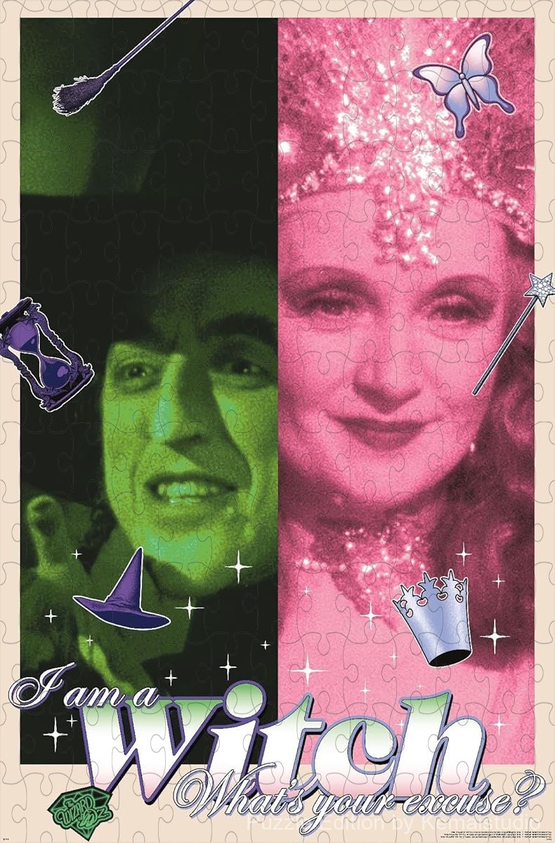 Fierce I Am A Witch imagery from The Wizard Of Oz transformed into a puzzle