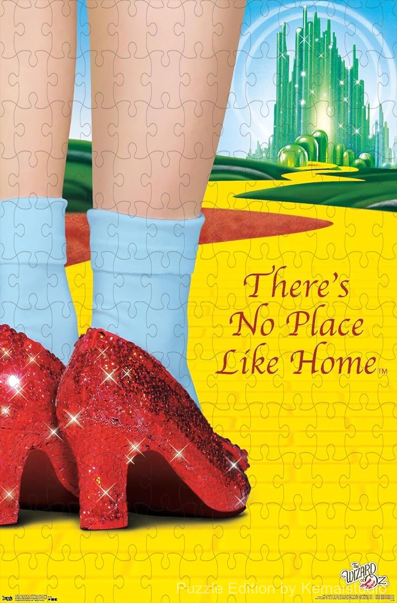 A heartfelt puzzle with Dorothy's iconic ¡°No Place Like Home¡± moment, great for nostalgic display