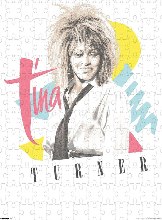 A powerful puzzle of Tina Turner themed around Simply The Best, perfect for fans of soulful energy