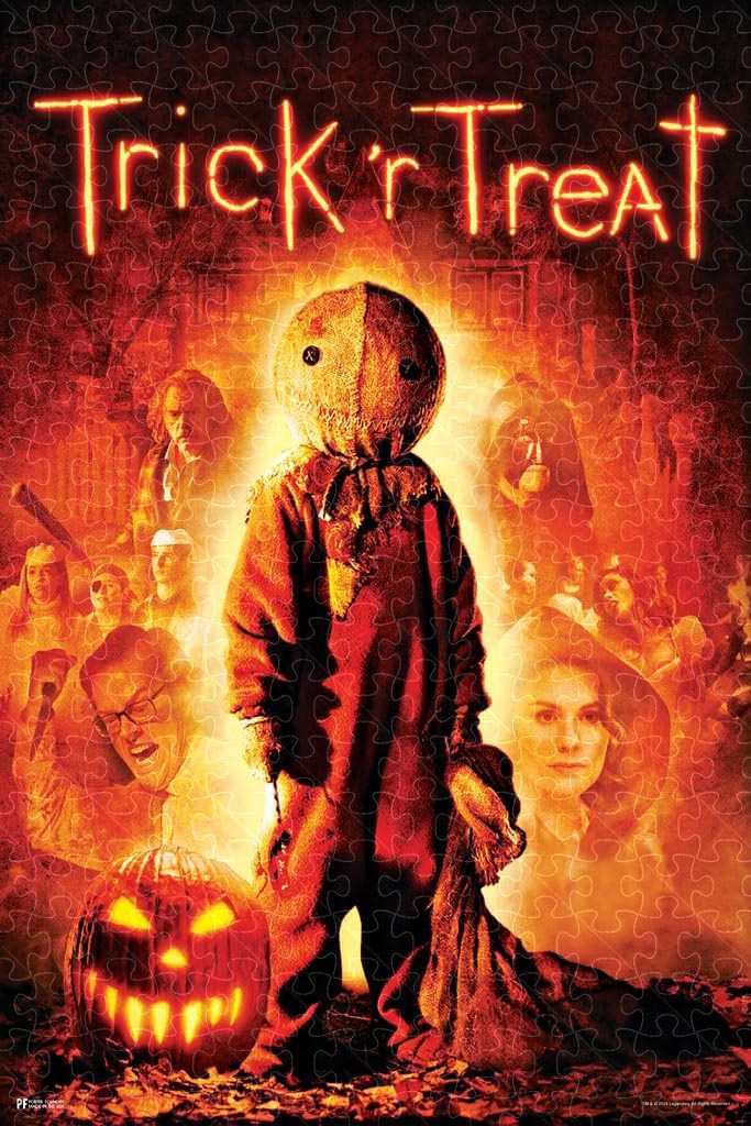 Trick 'r Treat horror movie poster puzzle, wooden puzzles for adults  