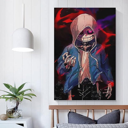 Puzzle made with Undertale Posters can be hung on the wall as decorative paintings