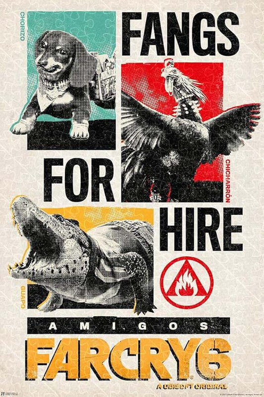 1000-piece wooden puzzle inspired by Far Cry 6 video game