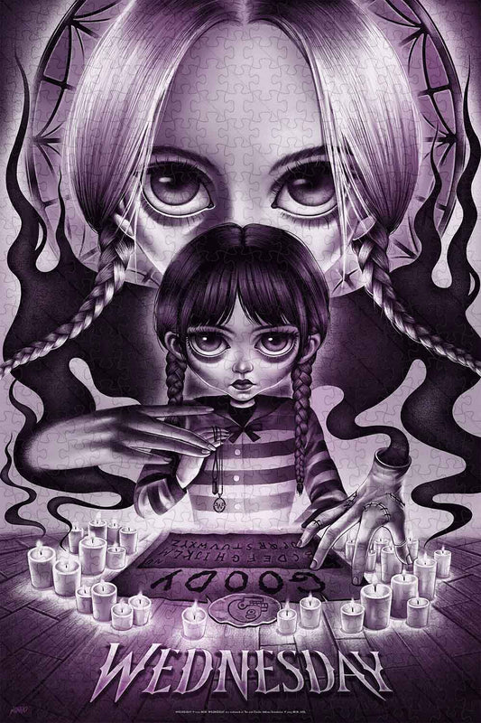 a jigsaw puzzle for Wednesday Variant Poster