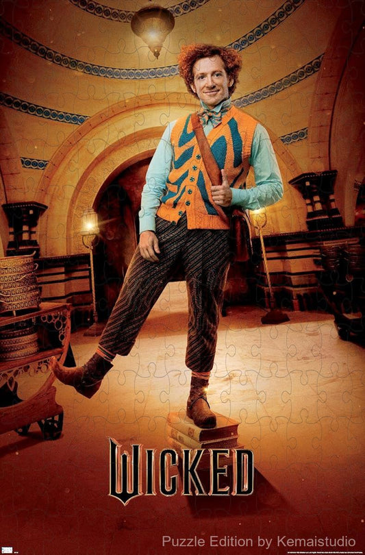 A whimsical puzzle of Boq from Wicked, perfect for musical theater lovers and collectors