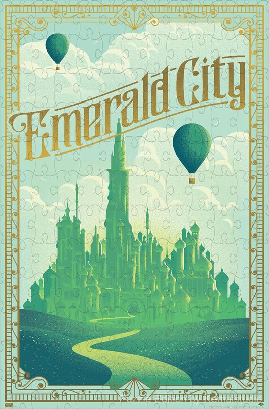 Wicked's Emerald City visual brought to life in shimmering puzzle detail