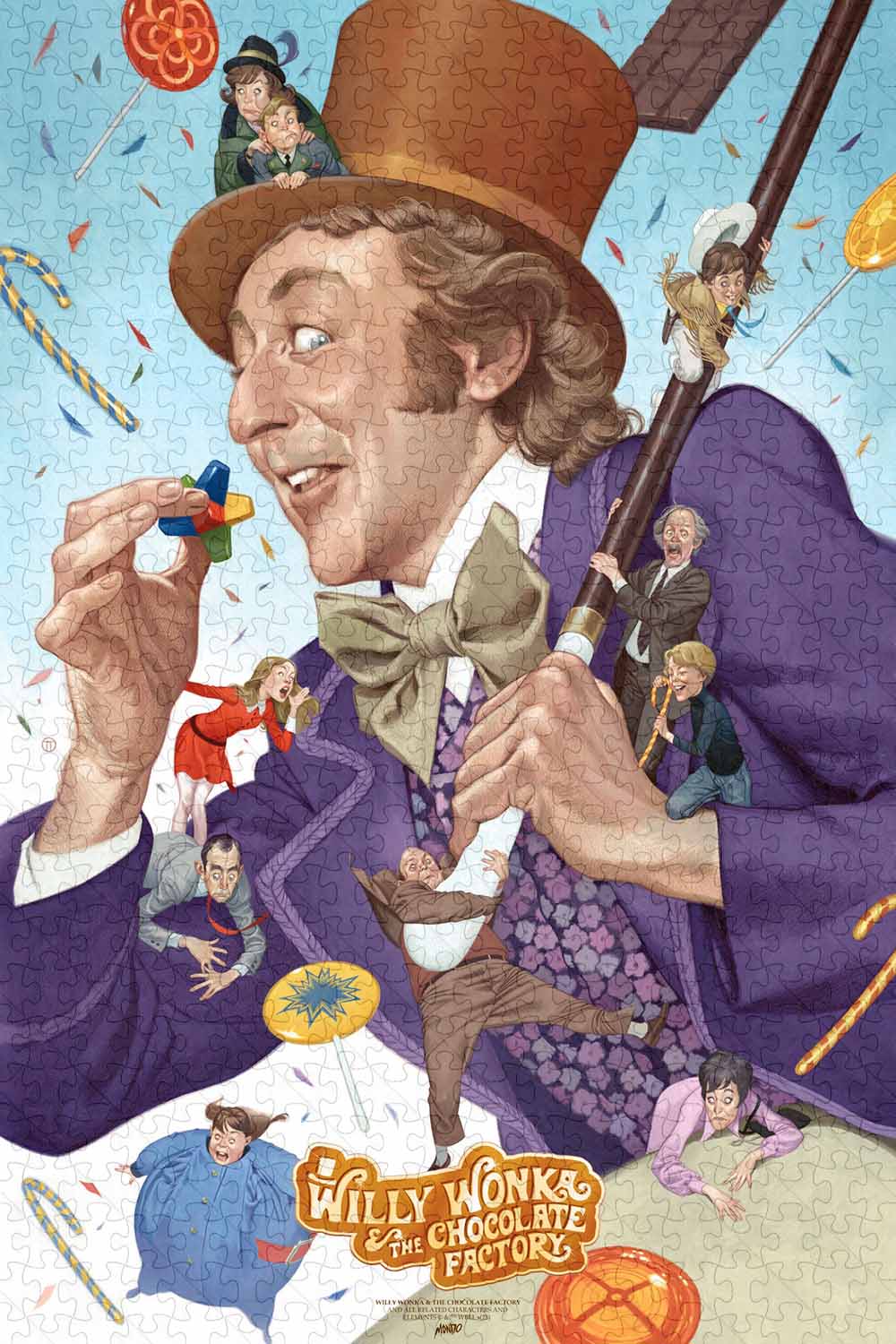 a jigsaw puzzle for Willy Wonka & the Chocolate Factory Poster