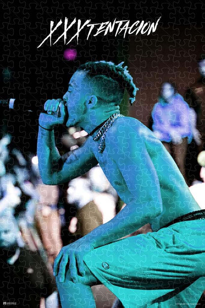 XXXtentacion Poster Concert Blue Poster puzzles