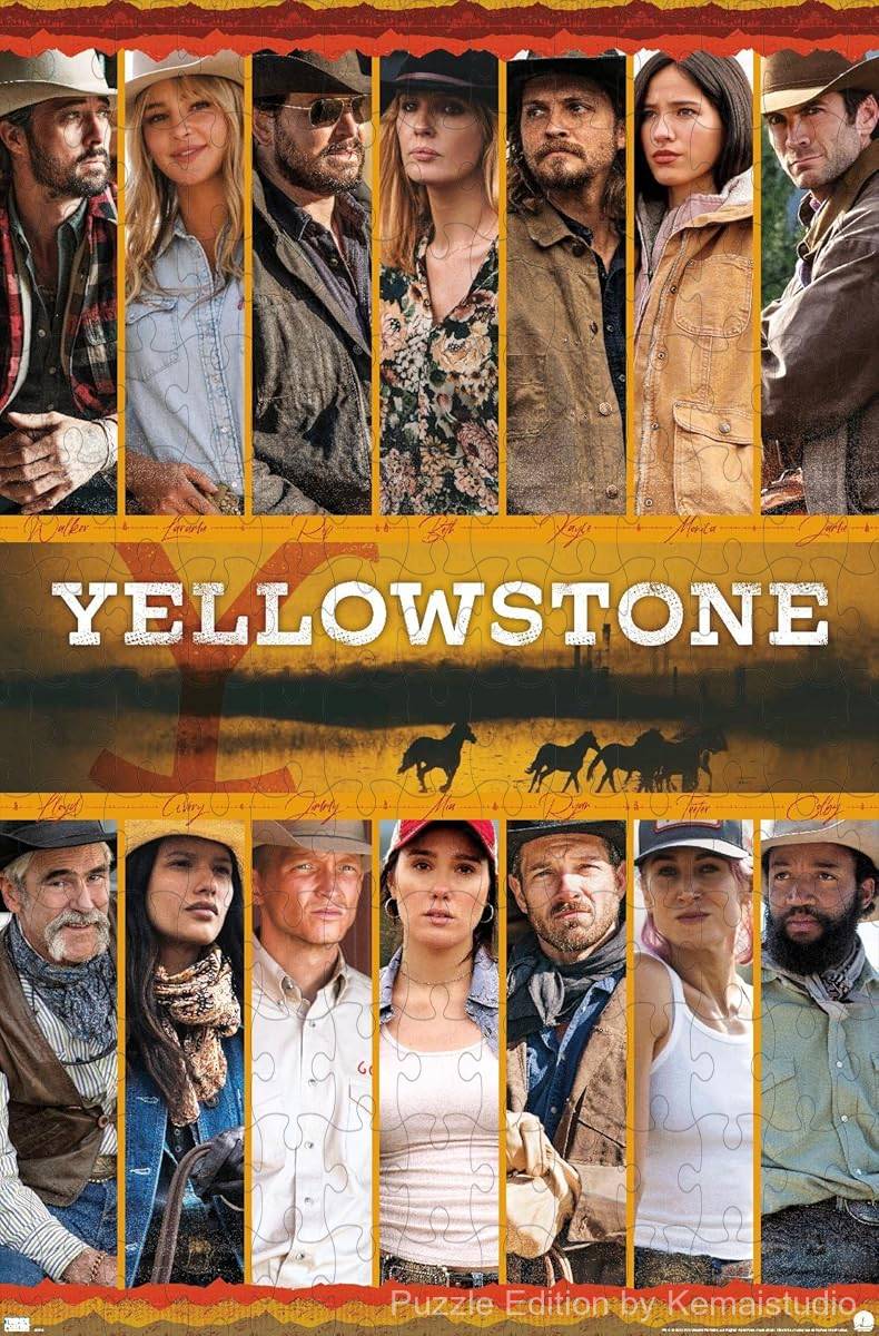 Yellowstone characters in a stunning 500-piece puzzle for fans of the series