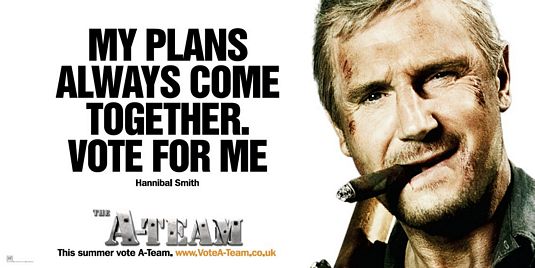 1000 piece jigsaw puzzle for the movie poster: The A-Team (2010) ver10