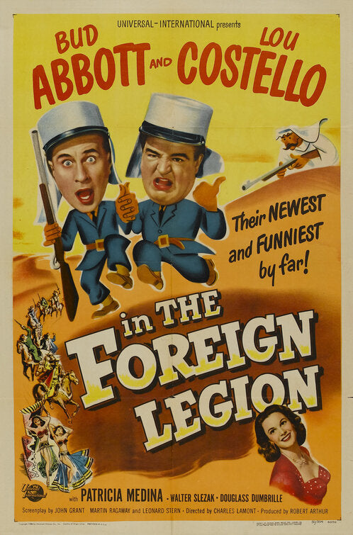 1000 piece jigsaw puzzle for the movie poster: Abbott and Costello in the Foreign Legion (1950)