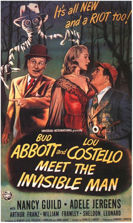 the movie poster: Abbott and Costello Meet the Invisible Man (1951)