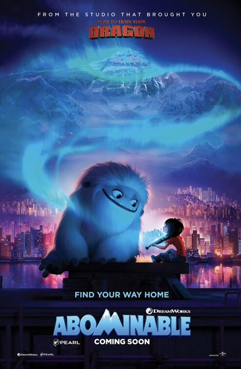 1000 piece jigsaw puzzle for the movie poster: Abominable (2019) ver7