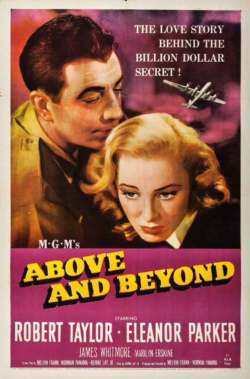 1000 piece jigsaw puzzle for the movie poster: Above and Beyond (1952)