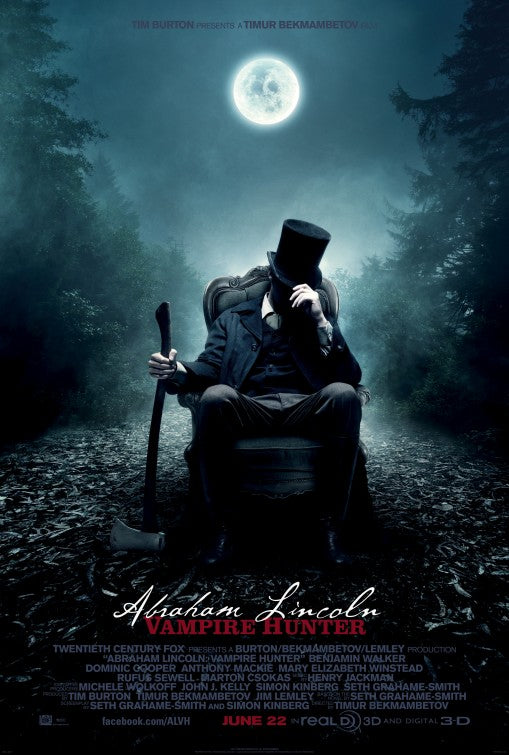 1000 piece jigsaw puzzle for the movie poster: Abraham Lincoln: Vampire Hunter (2012)
