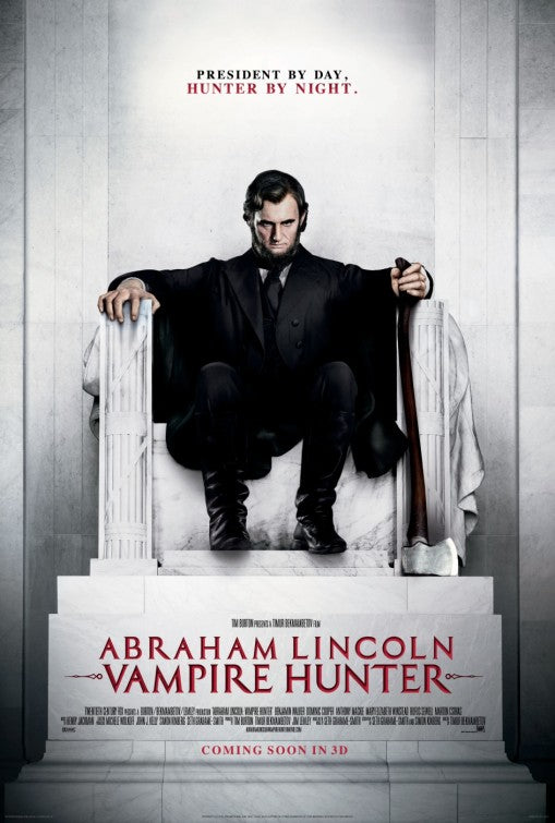 1000 piece jigsaw puzzle for the movie poster: Abraham Lincoln: Vampire Hunter (2012) ver2