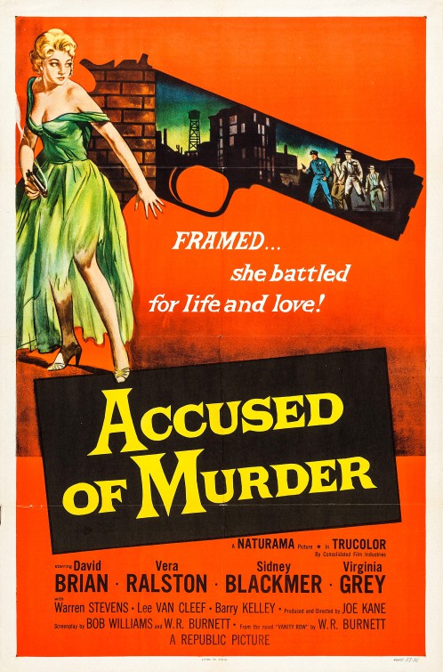 the movie poster: Accused of Murder (1956)