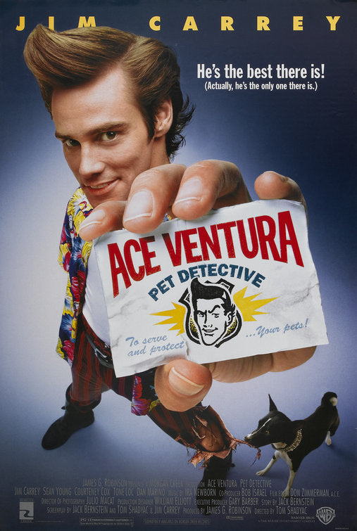the movie poster: Ace Ventura: Pet Detective (1994)