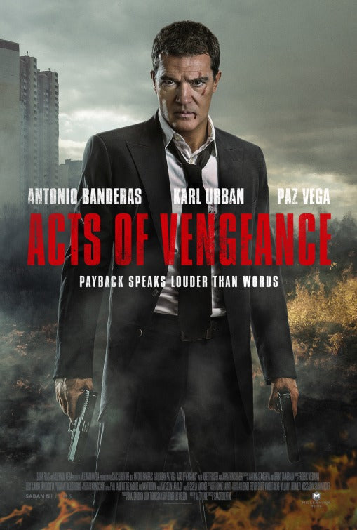 1000 piece jigsaw puzzle for the movie poster: Acts of Vengeance (2017)