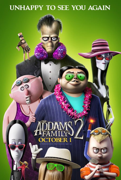 1000 piece jigsaw puzzle for the movie poster: The Addams Family 2 (2021) ver12