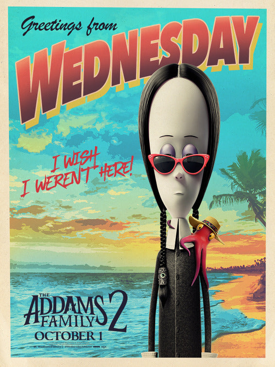 1000 piece jigsaw puzzle for the movie poster: The Addams Family 2 (2021) ver15