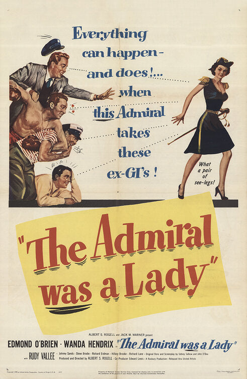 1000 piece jigsaw puzzle for the movie poster: The Admiral Was a Lady (1950)
