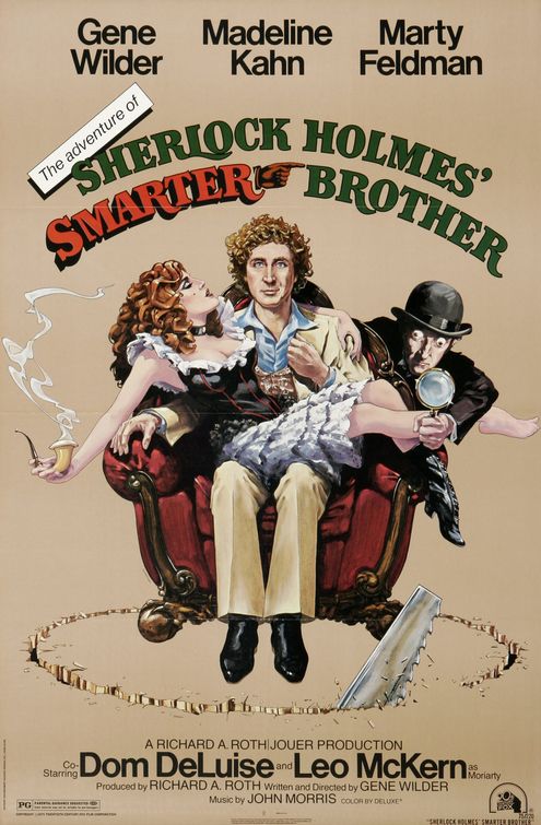 the movie poster: The Adventure of Sherlock Holmes' Smarter Brother (1975)