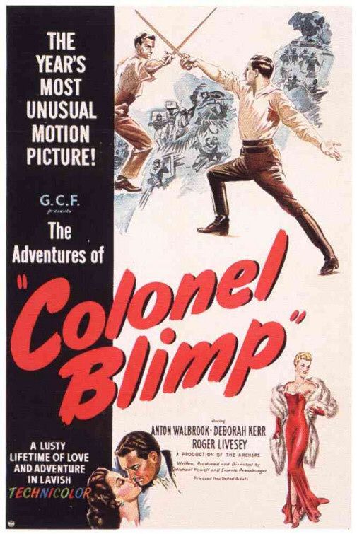 the movie poster: The Life and Death of Colonel Blimp (1943)