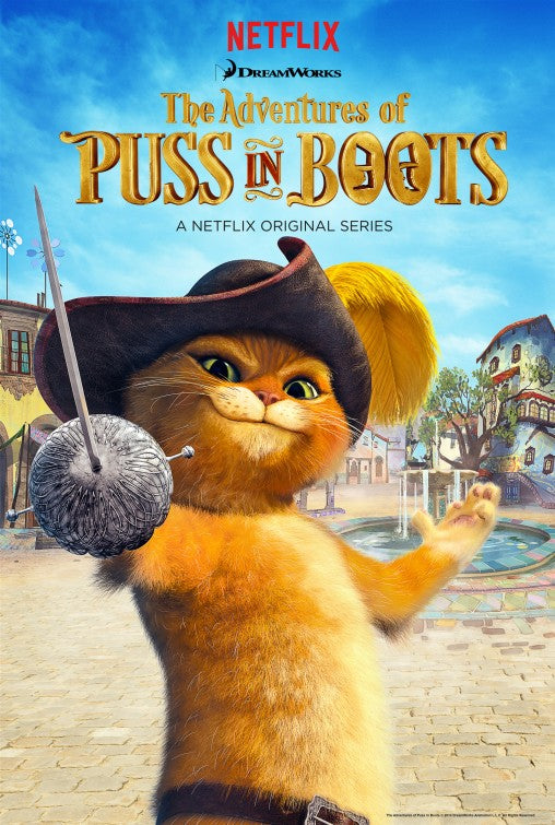 1000 piece jigsaw puzzle for tv poster: The Adventures of Puss in Boots
