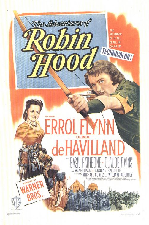the movie poster: The Adventures of Robin Hood (1938) ver7