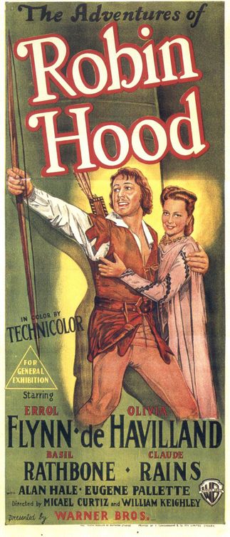 the movie poster: The Adventures of Robin Hood (1938) ver9