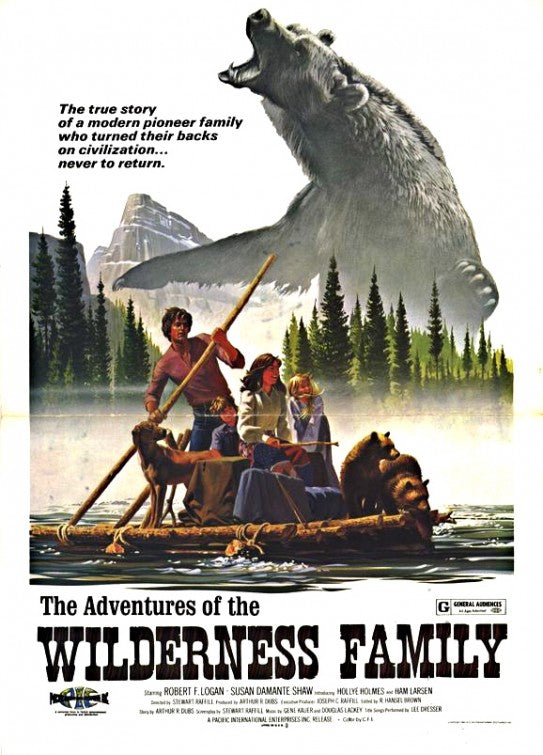 1000 piece jigsaw puzzle for the movie poster: The Adventures of the Wilderness Family (1975)