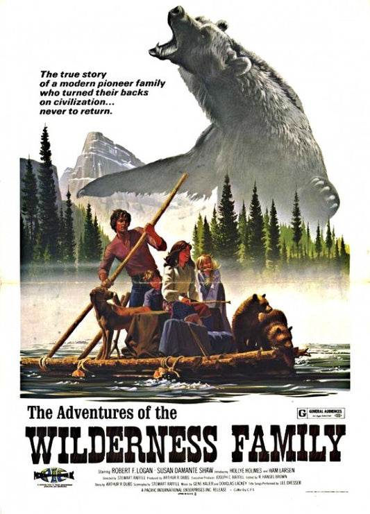 1000 piece jigsaw puzzle for the movie poster: The Adventures of the Wilderness Family (1975)