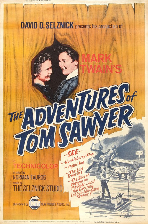 1000 piece jigsaw puzzle for the movie poster: The Adventures of Tom Sawyer (1938)