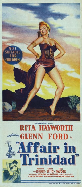 the movie poster: Affair in Trinidad (1952) ver4