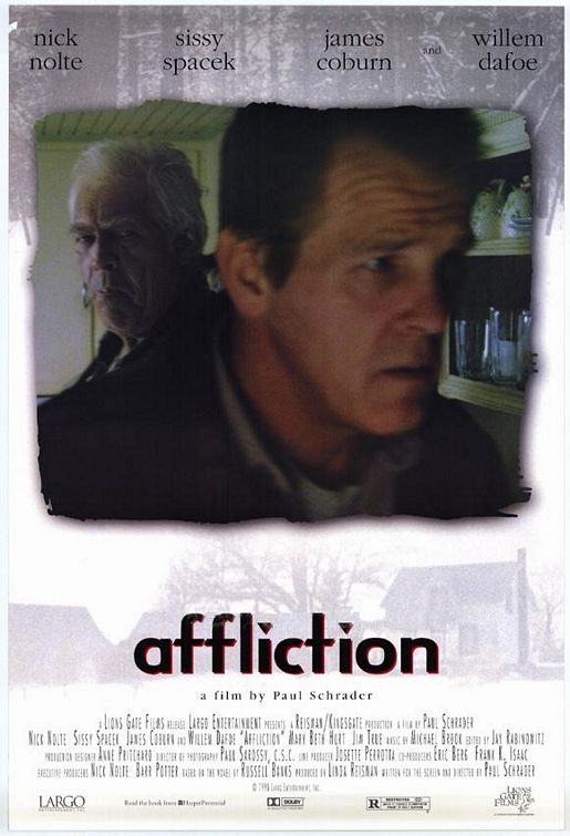 the movie poster: Affliction (1998)