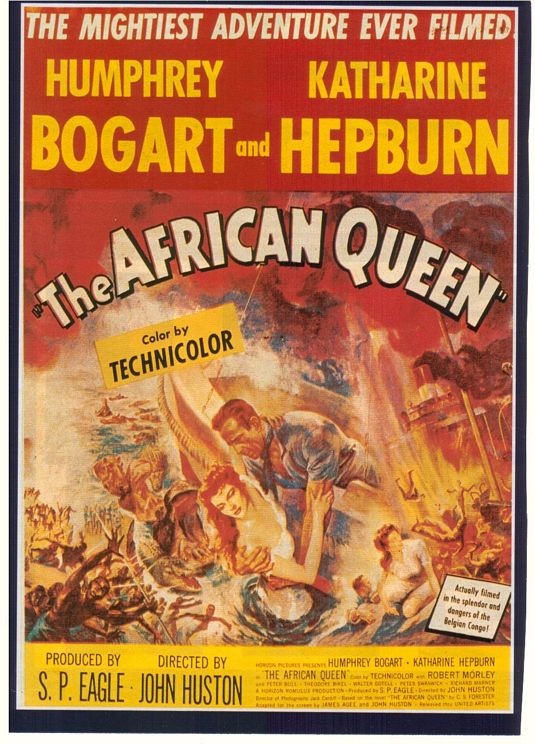 the movie poster: The African Queen (1951)