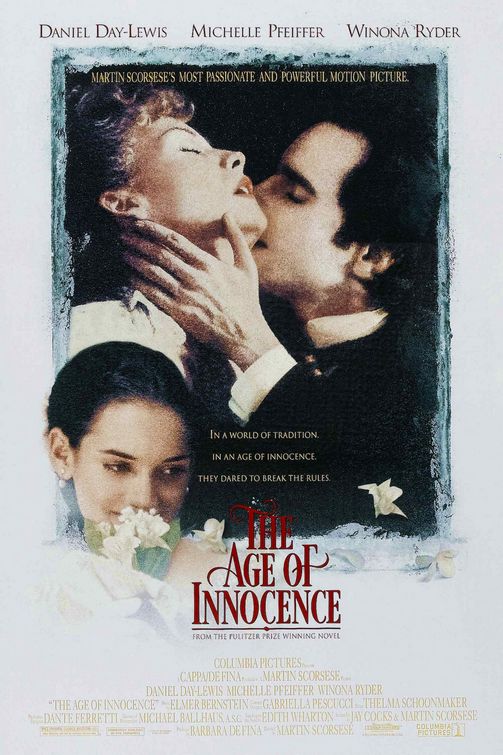 the movie poster: The Age of Innocence (1993)