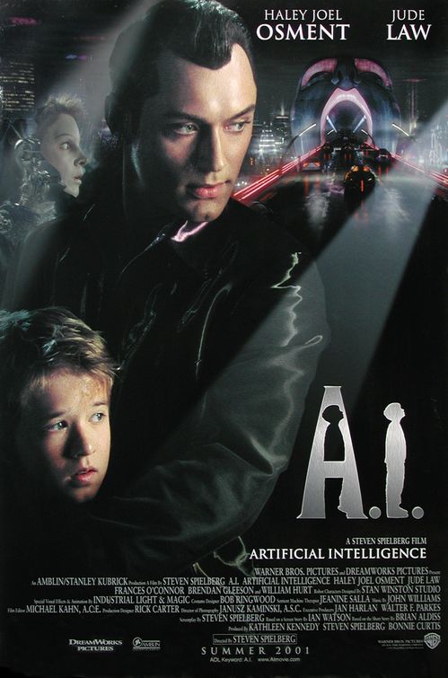 the movie poster: A.I. Artificial Intelligence (2001) ver5