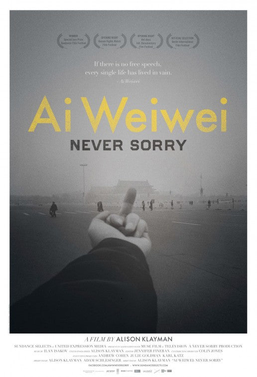 1000 piece jigsaw puzzle for the movie poster: Ai Weiwei: Never Sorry (2012)