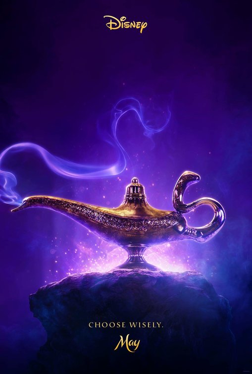 1000 piece jigsaw puzzle for the movie poster: Aladdin (2019)