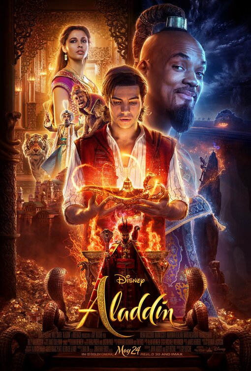 1000 piece jigsaw puzzle for the movie poster: Aladdin (2019) ver2
