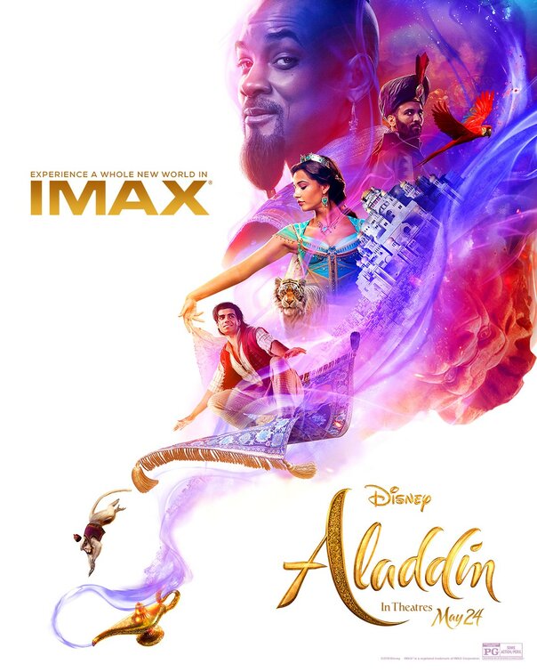 1000 piece jigsaw puzzle for the movie poster: Aladdin (2019) ver6