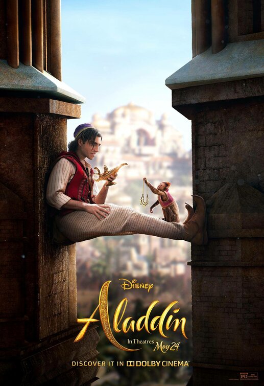 1000 piece jigsaw puzzle for the movie poster: Aladdin (2019) ver8