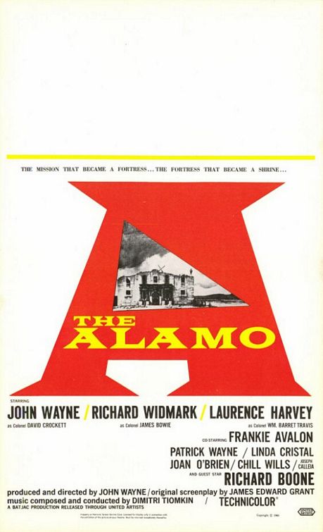 the movie poster: The Alamo (1960)