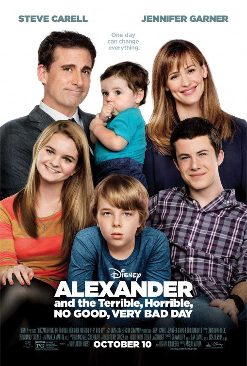 1000 piece jigsaw puzzle for the movie poster: Alexander and the Terrible, Horrible, No Good, Very Bad Day (2014) ver2