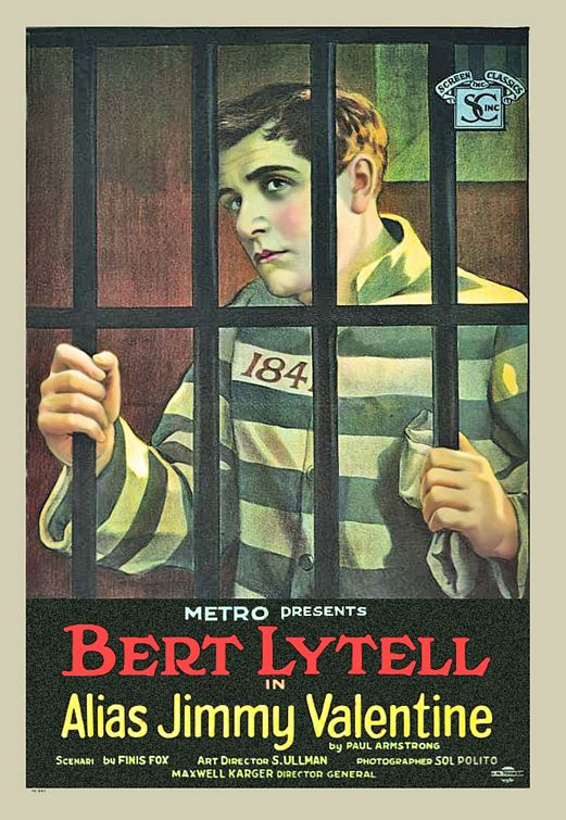 the movie poster: Alias Jimmy Valentine (1920)