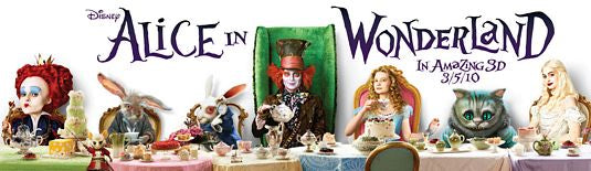 1000 piece jigsaw puzzle for the movie poster: Alice in Wonderland (2010) ver10
