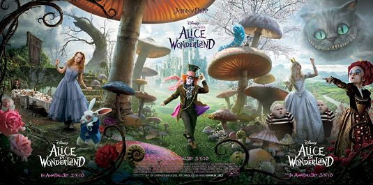 1000 piece jigsaw puzzle for the movie poster: Alice in Wonderland (2010) ver9