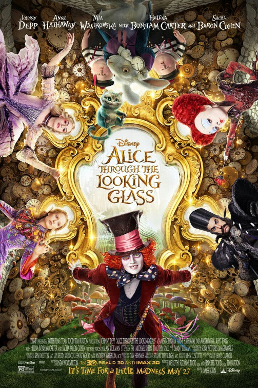 1000 piece jigsaw puzzle for the movie poster: Alice Through the Looking Glass (2016) ver8